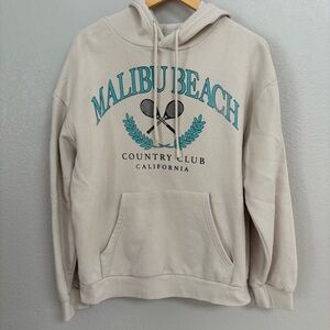 Malibu Beach Racket Ball Cream Hoodie